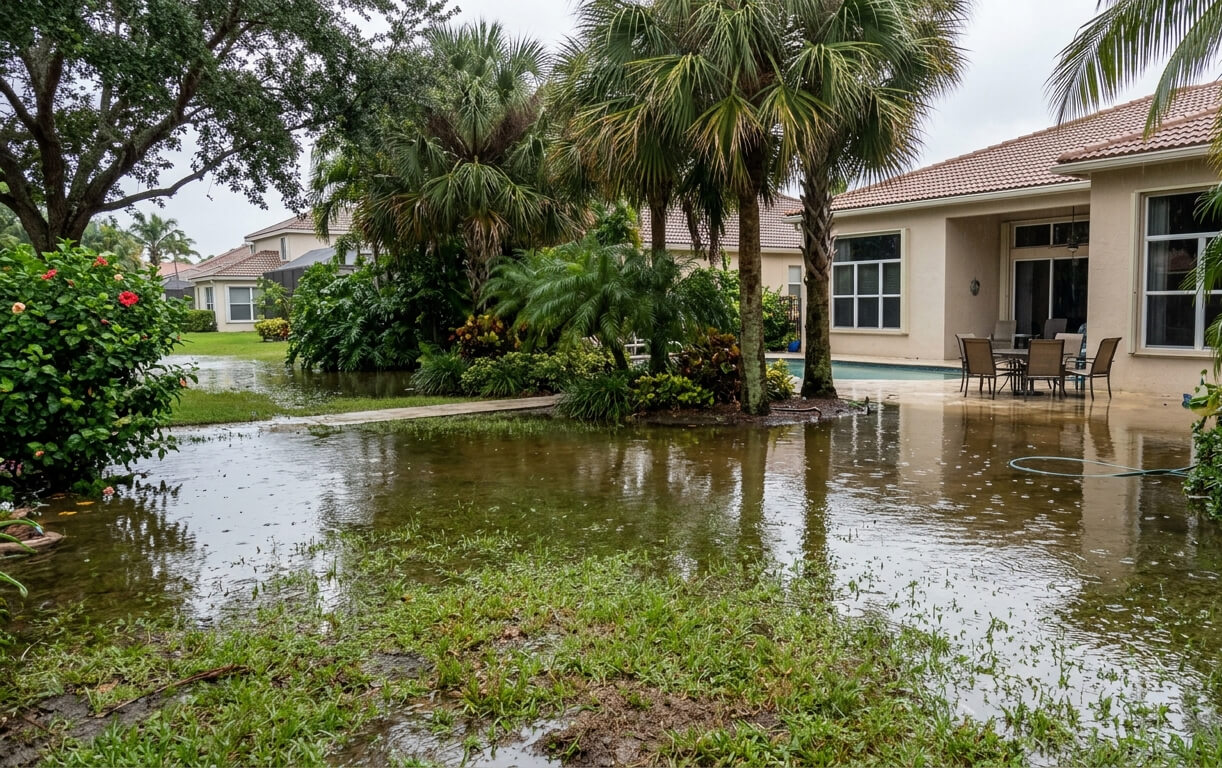 Why Your South Florida Yard Floods After Heavy Rain